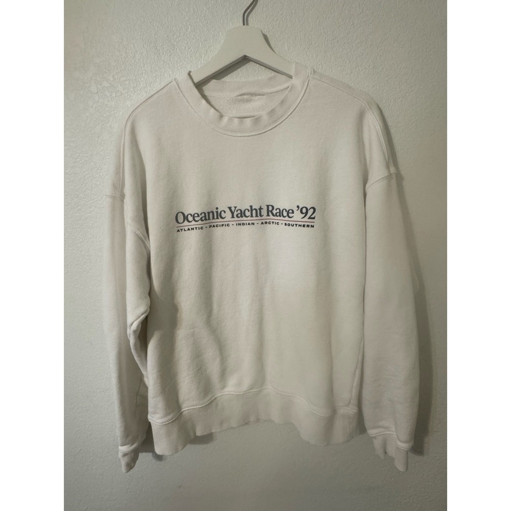 Vintage Mens Sweatshirt Oceanic Yacht Race '92‎ Sweatshirt Worldwide Pullover